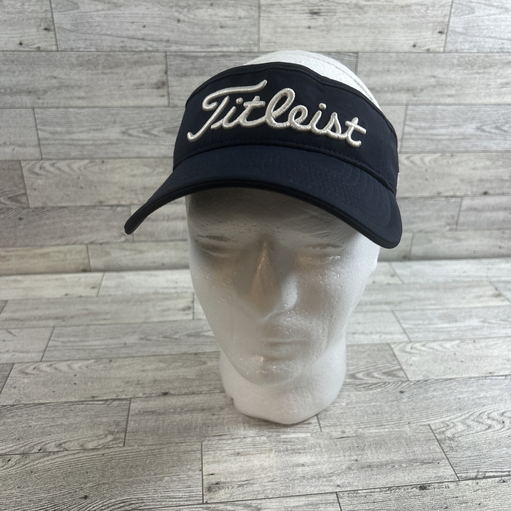 Titleist Pro V1 FJ FootJoy Golf Tour Blue Visor Adjustable Strapback Hat Cap